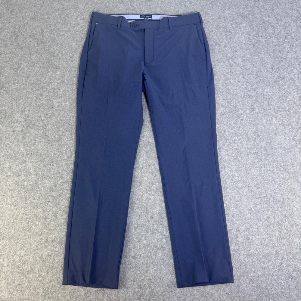 Peter Millar Surge Pants Mens 33/30 Blue Excellent 4-Way Stretch Tailored Fit